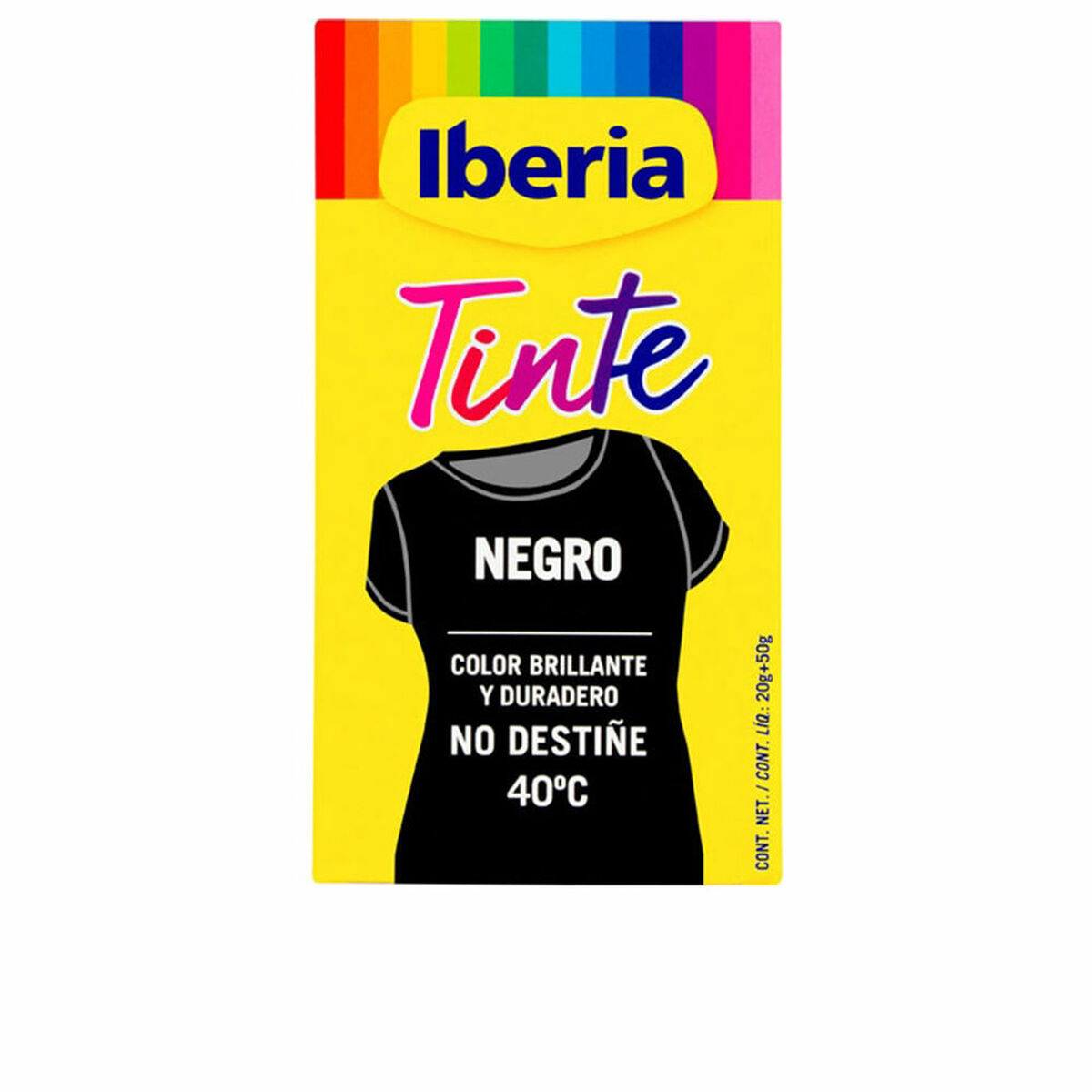 Tinta para Roupa Tintes Iberia Preto 70 g